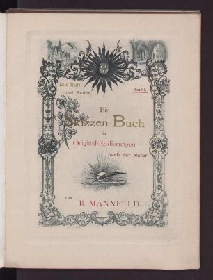 Ein Skizzen-Buch in Original-Radierungen nach der Natur