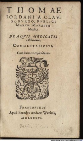 De Aquis medicatis Moraviae Commentariolus