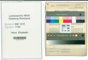 Entnazifizierung Elisabeth Heun , geb. 31.05.1907 (Lehrerin)