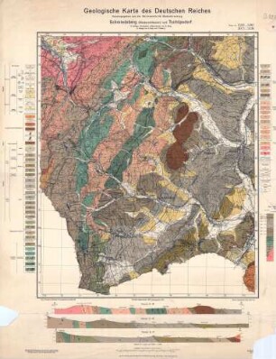 5261 5361 Schmiedeberg-Tschöpsdorf, Geologische Karte des Deutschen Reiches