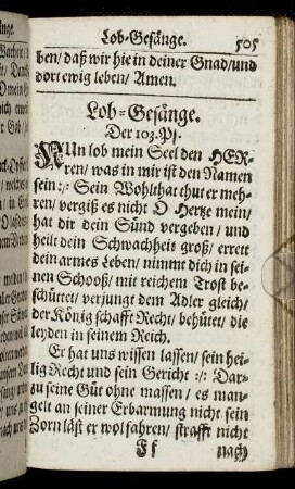 Lob-Gesänge.