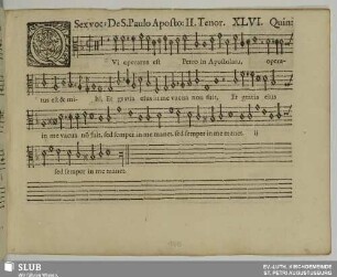 XLVI. Qui operatus est