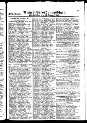 321.Ausgabe. Donnerstag, 14. Januar 1915