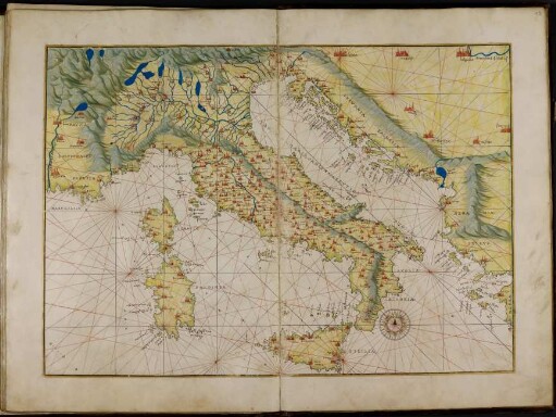 Italien und umliegende Küsten