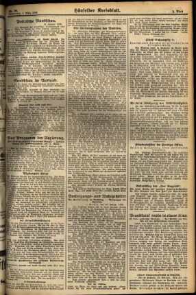 Zweite Ausgabe vom Donnerstag, den 01. März 1928.