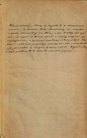 Actum in Castro Sandomiriensi Sabbatho ante festum sanctorum Viti & Modesti martyrum proximo, anno Domini millesimo septingentesimo quarto