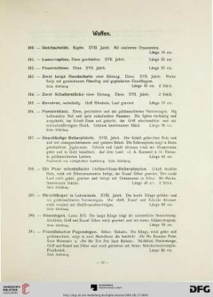 Waffen (Nr. 380-393)