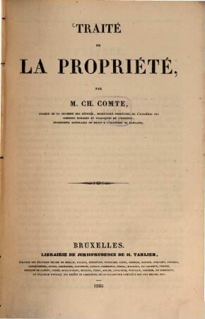 Traité de la propriété