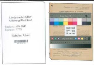 Entnazifizierung Albert Schulze , geb. 24.08.1890 (Gaertner)