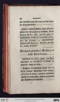 Grenzen zwischen Mahlern und Tonkunst