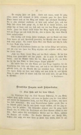 Deutsche Sagen und Schwänke