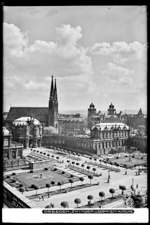 Dresden, Zwinger und Sophienkirche