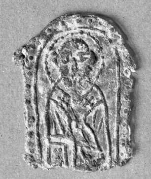 Pilgerzeichen mit Darstellung des heiligen Nikolaus