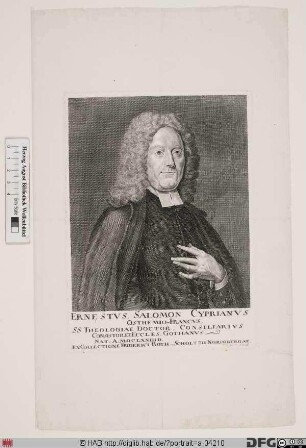 Bildnis Ernst Salomon Cyprianus