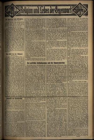 Zweite Ausgabe vom Sonntag, den 28. September 1930.