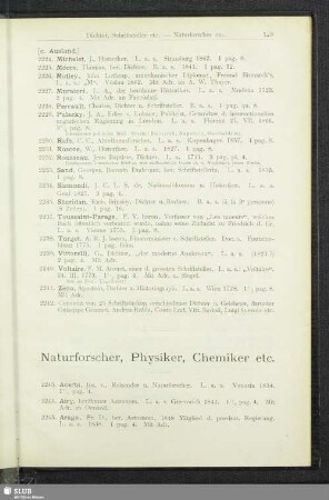 Naturforscher, Physiker, Chemiker etc.