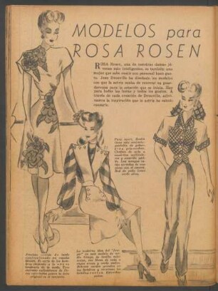 Modelos para Rosa Rosen
