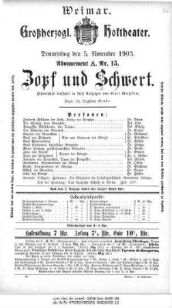 Zopf und Schwert