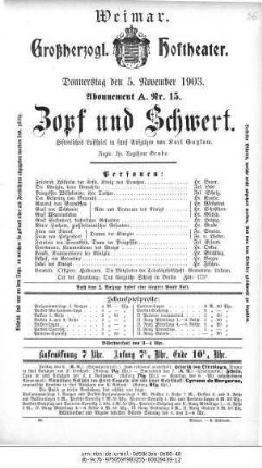 Zopf und Schwert
