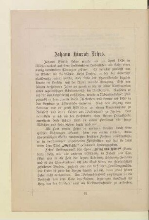 Johann Hinrich Fehrs.