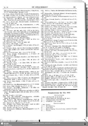 Steuertermine für Mai 1935