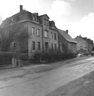 Dresden-Kaitz. Wohnhäuser, Boderitzer Straße 27, 25 und 23. Straßenansicht