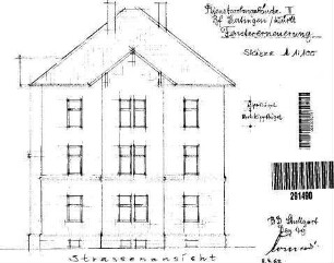Eutingen (Baden): Dienstwohngebäude II - Fenstererneuerung / Staßenansicht Nebengeb.