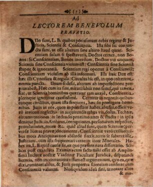 De conscientiae foro