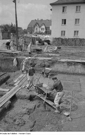 Blick auf die Baustelle
