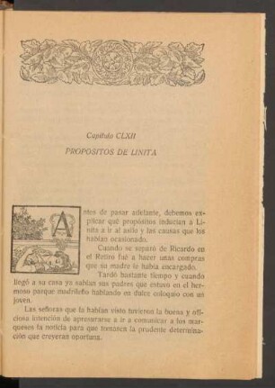 Capítulo CLXII - Propósitos de Linita