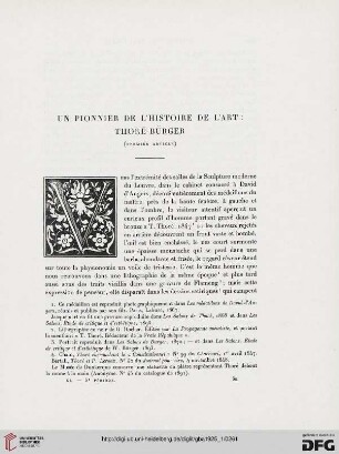 5. Pér. 11.1925: Un pionnier de l'histoire de l'art: Thoré-Bürger, [1]