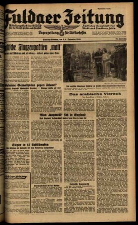 Ausgabe vom Samstag, den 07. Dezember 1940.
