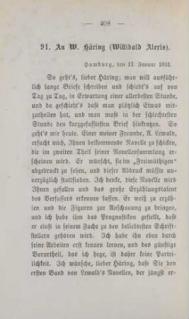 91. An W. Häring (Willibald Alexis)