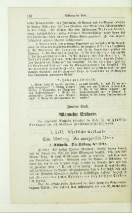 Zweites Buch. Allgemeine Erdkunde