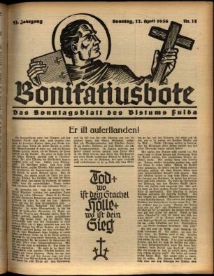 Ausgabe vom Sonntag, den 12. April 1936.