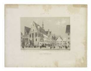 Marktplatz (Nordseite). Um 1860