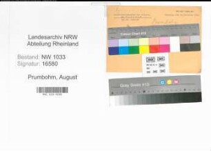 Entnazifizierung August Prumbohm , geb. (Polizist)