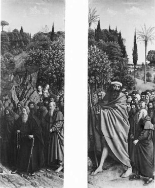 Genter Altar / Die Anbetung des Lammes — Die heiligen Einsiedler