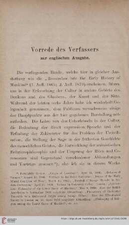 Vorrede des Verfassers zur englischen Ausgabe