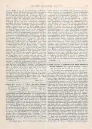 195-196 [Rezension] Harper, Andrew, The song of Solomon. With Introduction and notes