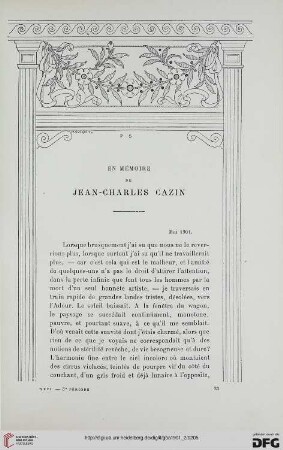 3. Pér. 26.1901: En mémoire de Jean-Charles Cazin