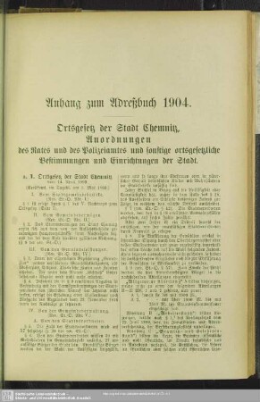 Anhang zum Adreßbuch 1903