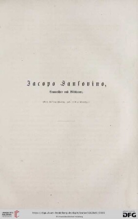 Jacopo Sanlovino, Baumeister und Bildhauer