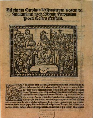 Ad divum Carolum Hispaniarum Regem ... Epistola