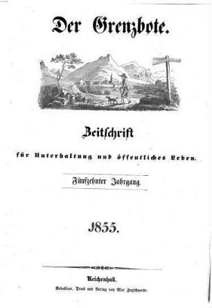 Der Grenzbote. 1855 = Jg. 15