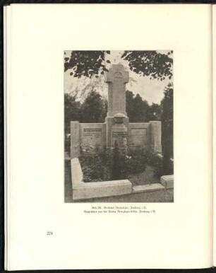 Abb. 254. Grabmal Brenzinger, Freiburg i. B. Ausgeführt von der Firma Brenzinger & Cie., Freibrug i. B.