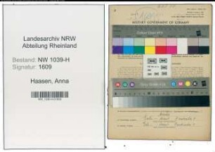 Entnazifizierung Anna Haasen , geb. 06.07.1894 (Haendlerin)