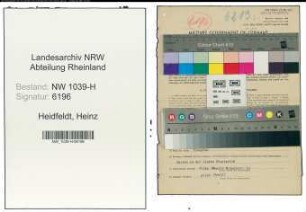Entnazifizierung Heinz Heidfeldt , geb. 08.08.1919 (Postarbeiter)