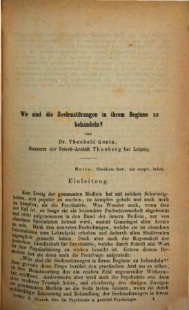 Archiv der Deutschen Gesellschaft für Psychiatrie und Gerichtliche Psychologie. 3, 3. 1860