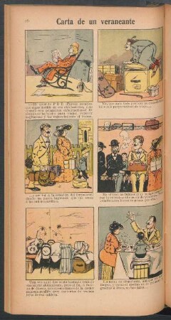Carta de un veraneante - [Cómic]